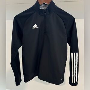 Boys Adidas three-quarter zip pull over lightweight jacket